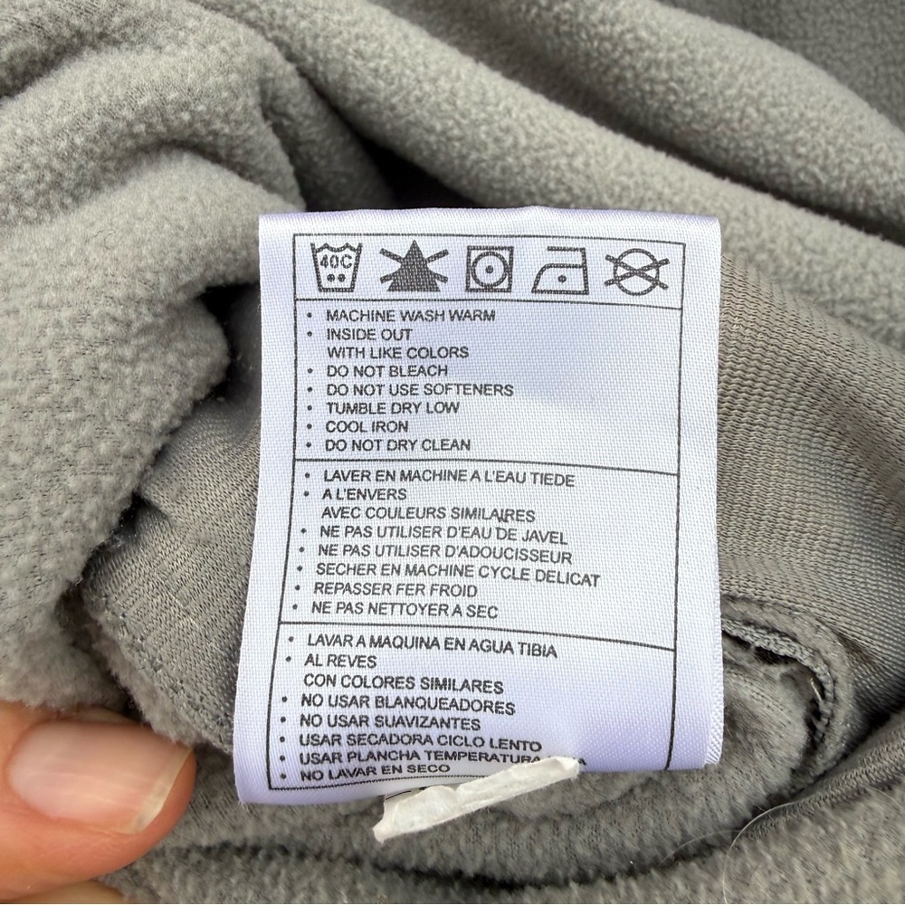 NIKE FIT Men’s Red Gray Fleece Full Zip Thermal Jacket Pockets Size Large - Picture 11 of 11